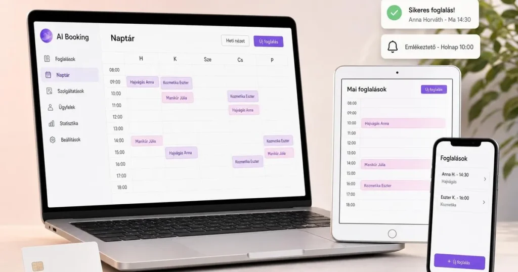 AI Booking online időpontfoglaló rendszer (aibooking.hu)